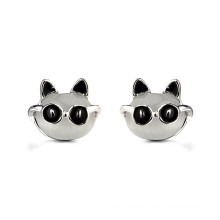 2016 Lovely Animals Mr.Black personalizado pendientes de oro modelos opal stud pendiente